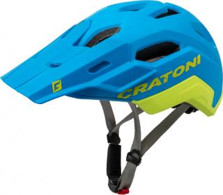 Cratoni C-MANIAC 2.0 TRAIL - blue-lime matt Varianta: L-XL (58-61cm)