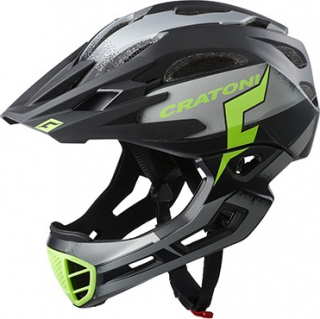 Cratoni C-MANIAC Pro - black-lime matt Varianta: M-L (56-59cm)