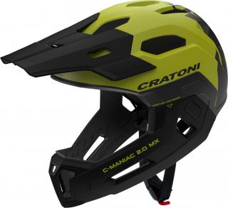 Dětská helma CRATONI C-Maniac 2.0 MX JR. Lime/Black Matt Varianta: M/L (54-58cm)