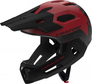 Dětská helma CRATONI C-Maniac 2.0 MX JR. Red/Black Matt Varianta: M/L (54-58cm)