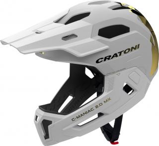 Dětská helma CRATONI C-Maniac 2.0 MX JR. White/Gold Matt Varianta: M/L (54-58cm)