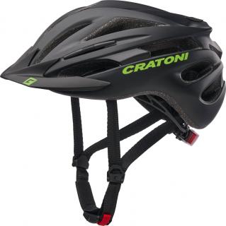 Dětská helma CRATONI Pacer JR. Black/Lime Matt Varianta: S/M (54-58cm)