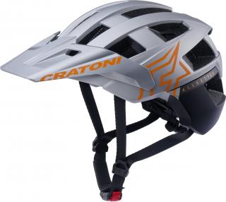 Helma CRATONI AllSet Pro Silver/Orange Matt - S/M (54-58 cm) Varianta: XS/S (52-57 cm)