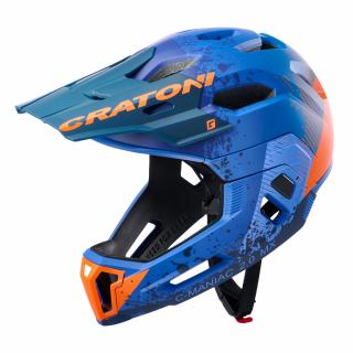 Helma Cratoni C-Maniac 2.0 MX blue-orange matt Varianta: S-M (52-56cm)