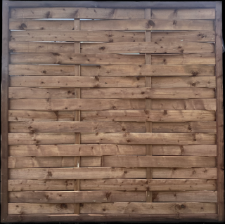 Dřevěná zástěna Klaudie – rovná, plná lamelová Velikost: 150x150