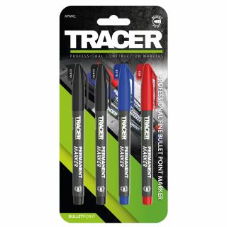 Sada 4 permenantních popisovačů Tracer APMK1