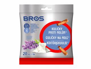 Kuličky BROS proti šatním molům levandulové 20ks