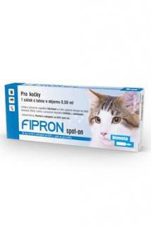 Fipron 50 mg Spot-On Cat sol 1 x 0,5 ml  antiparazitní přípravek pro kočky spot on
