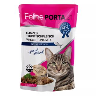 Kapsička pro kočky - Feline Porta 21 - tuňák s krevetami 100 g