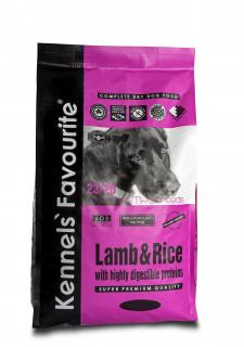 Kennels' Favourite Lamb and Rice | Bezlepkové granule pro psy | Jehněčí s rýží Hmotnost: 3 kg