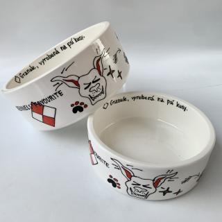 Keramická miska Kennels´ Favourite - malá  ruční česká výroba