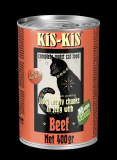 Konzerva pro kočky - KiS-KiS hovězí 400 g