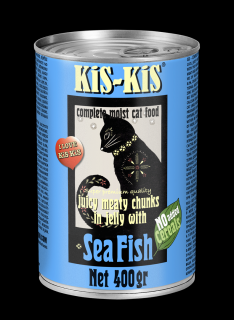 Konzerva pro kočky - KiS-KiS mořská ryba 400 g