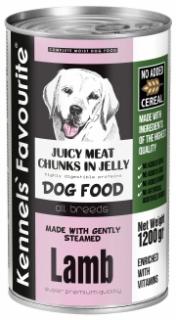 Konzerva pro psy - Kennels' Favourite  jehněčí 400 g Hmotnost: 410 g