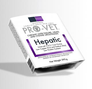 PRO-VET Hepatic 395 g  Pro psy při selhání jater a jaterní dietě