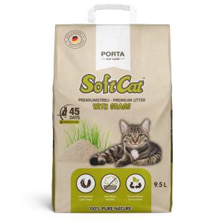 Stelivo pro kočky SoftCat tráva Objem: 9,5 l