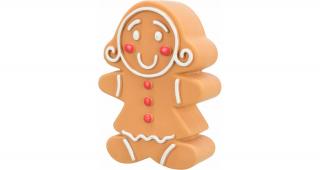 Vánoční perníčky - figurky se zvukem, latex, 11cm  zábavná hračka pro chlupáče Perníček: holka