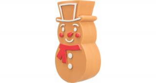 Vánoční perníčky - figurky se zvukem, latex, 11cm  zábavná hračka pro chlupáče Perníček: sněhulák