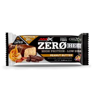 Amix Zero Hero 31% Protein Bar 65 g Příchuť: arašídové máslo
