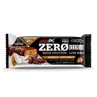 Amix Zero Hero 31% Protein Bar 65 g Příchuť: čokoláda-kokos