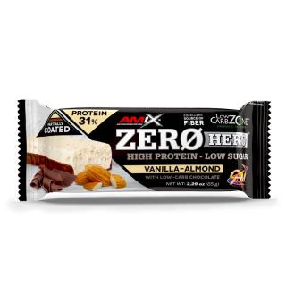 Amix Zero Hero 31% Protein Bar 65 g Příchuť: vanilka-mandle