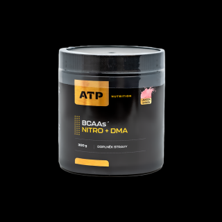 ATP Nutrition BCAAs Nitro + DMA 300 g Příchuť: jahoda-citron