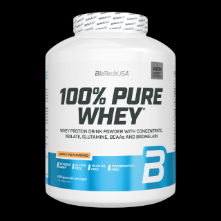 BioTech 100% Pure Whey 2270 g Příchuť: jablečný koláč