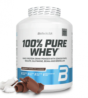 BioTech 100% Pure Whey 2270 g Příchuť: kokos-čokoláda