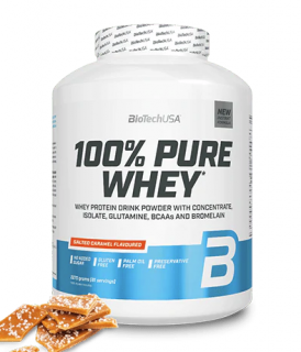 BioTech 100% Pure Whey 2270 g Příchuť: slaný karamel