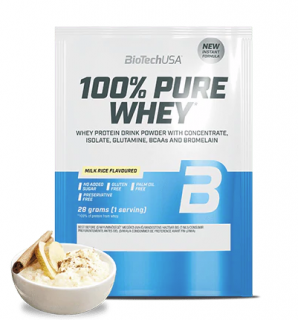BioTech 100% Pure Whey 28 g chocolate Příchuť: mléčná rýže