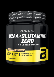 BioTech BCAA + Glutamine Zero 480 g Příchuť: broskvový ledový čaj