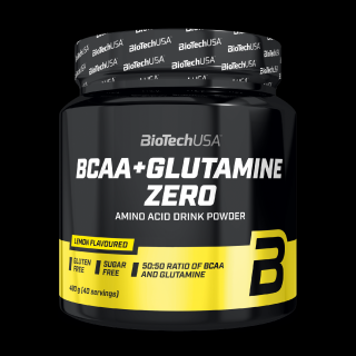 BioTech BCAA + Glutamine Zero 480 g Příchuť: citron