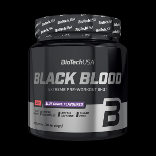 BioTech Black Blood CAF+ 300 g Příchuť: modrý hrozen