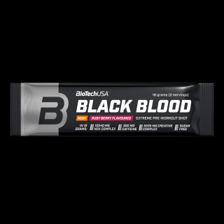 BioTech Black Blood NOX+ 19 g Příchuť: borůvka-limeta