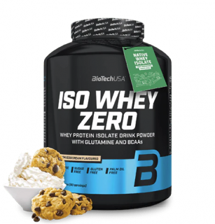 BioTech Iso Whey Zero 2270 g Příchuť: cookies-cream