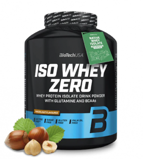 BioTech Iso Whey Zero 2270 g Příchuť: oříšek