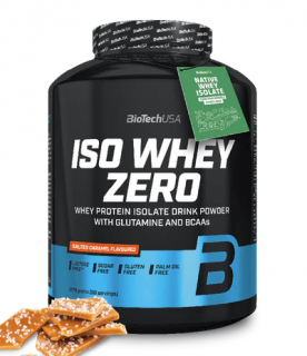 BioTech Iso Whey Zero 2270 g Příchuť: slaný karamel