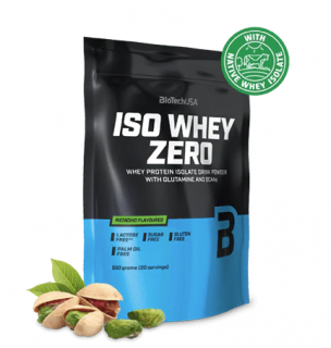 BioTech Iso Whey Zero 500 g Příchuť: pistácie