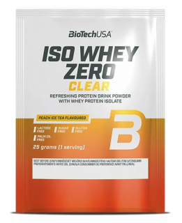 BioTech Iso Whey Zero Clear 25 g Příchuť: broskvový ledový čaj