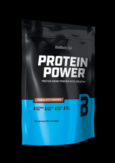 BioTech Protein Power 500 g Příchuť: jahoda-banán