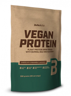 BioTech Vegan Protein 500 g Příchuť: čokoláda-skořice