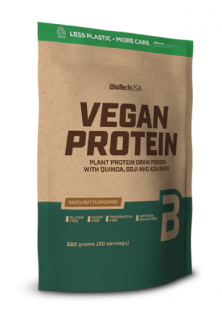 BioTech Vegan Protein 500 g Příchuť: oříšek