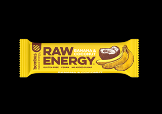 Bombus Raw Energy 50 g Příchuť: banán-kokos