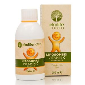 Ekolife Natura Liposomal Vitamin C 500 mg 250 ml pomeranč (Lipozomální vitamín C)