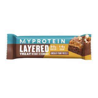 MyProtein Layered protein Bar 60 g Příchuť: čokoládové arašídové preclíky