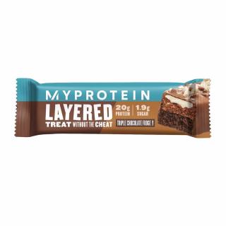 MyProtein Layered protein Bar 60 g Příchuť: čokoládový fondán
