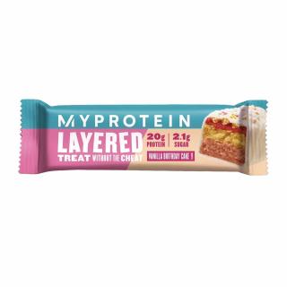 MyProtein Layered protein Bar 60 g Příchuť: vanilka