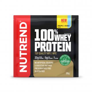 Nutrend 100% Whey Protein 30 g Příchuť: ananas-kokos