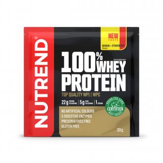 Nutrend 100% Whey Protein 30 g Příchuť: banán-jahoda