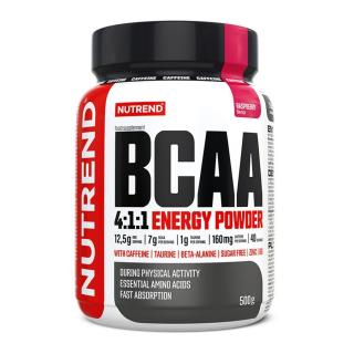 Nutrend BCAA 4:1:1 Energy Powder 500 g Příchuť: malina